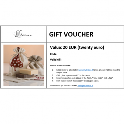 Gift voucher for natural cosmetics